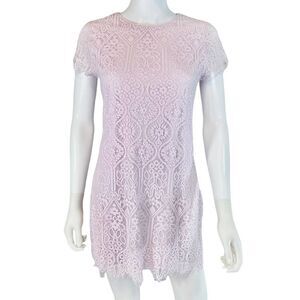 Mi Ami by Francesca’s Mini Lace Dress Mini Womens Pastel